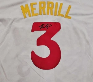 Jackson Merrill Signed Custom City Connect San Diego Padres Jersey Size L W/Coa - Picture 1 of 3