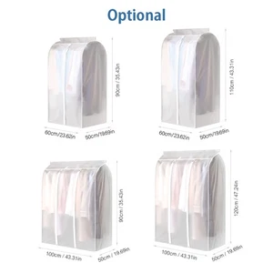 1-Clothes Garment Dust Cover Storage Protector Dress Wardrobe Coat Hanger Bag - Picture 1 of 8