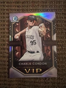 2025 Bowman Chrome Charlie Condon Very Important Prospects #VIP-9 Rockies - Picture 1 of 3