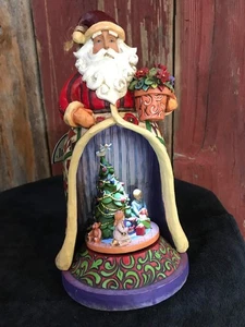 Jim Shore "Christmas Spirit Lives Within" Lighted Revolving Music Box ...b8 - Picture 1 of 11