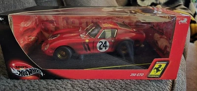 HOTWHEELS 29754 RED FERRARI 250 GTO #24 AFTER F1 RACE 1:18 DIE-CAST - NIB SEALED - Image 1 of 4