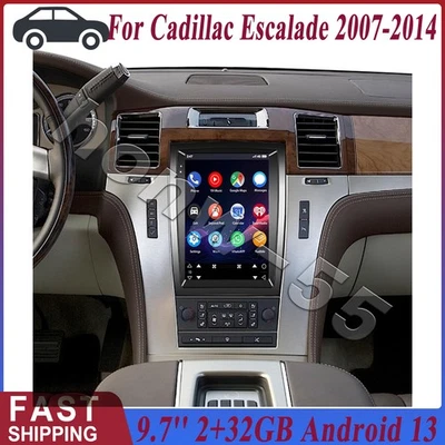 FOR CADILLAC ESCALADE 2007-2014 9.7" CARPLAY CAR STEREO RADIO ANDROID GPS NAVI Foto 1 de 4