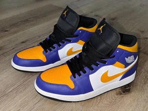 Nike Air Jordan 1 Lakers Herren Sneaker 44 Turnschuhe Sneakers 10005-08 - Bild 1 von 7