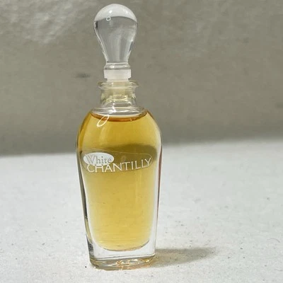 White Chantilly 女士 Dana Mini Vntg 香水 0.25 盎司旅行 20 世纪 90 年代 — 第 1/3 张图片