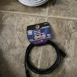 Monster Just Hook It Up 6 ft. L S-Video Cable RCA - Picture 1 of 2