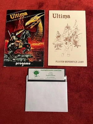 Ultima I by Lord British Progame/California Pacific - Apple II -READ DESCRIPTION - Image 1 of 4