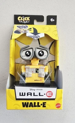 Disney Pixar Click Figs WALL-E 3" Ação Mover Clique para Mudar Figura 2 Poses NOVO - Imagem 1 de 2