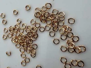 25 piezas - Anillos de salto abiertos calibre 24 de 2,5 mm rellenos de oro amarillo 14K (P3062) - Imagen 1 de 4