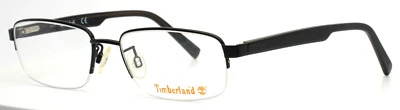 Timberland TB1548 002 матовый черный мужской прямоугольник половина ободка очки 53-17-140 - Изображение 1 из 4