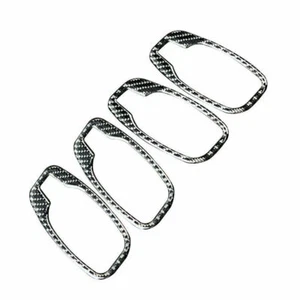 Carbon Fiber Interior Door Handle Cover Trim Fit for BMW 5 Series E60 2006-2010 - Picture 1 of 9
