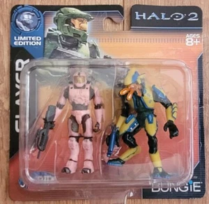 Seltene Limited Edition Halo Joyride Slayer 2 Pack Mini Figuren.  Yellow Elite/Pink - Bild 1 von 2
