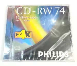 Philips High Speed CD-RW 74 CD-Rewritable 74 min 450 MD 4X - Picture 1 of 2