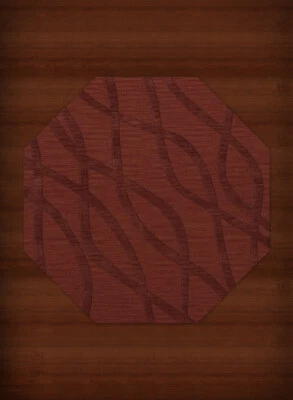 Yellow Transitional Hand Hooked Waves Lines Stripes Area Rug Abstract DV10 - Image 1 of 2