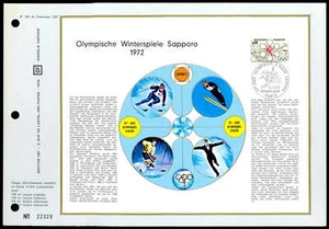 FRANCIA CEF 1972 OLYMPIA OLYMPICS LINGUA TEDESCA EDIZIONE SOLO 700!! zf86 - Foto 1 di 2