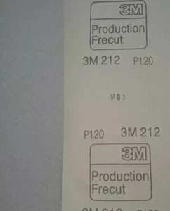 3M 212 SCHLEIFPAPIER SCHLEIFPAPIER KÖRNUNG P120 KOSTENLOS P & P - Bild 1 von 1