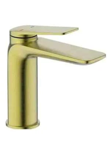 AERO HIX TALL BASIN MIXER TAP - BRUSHED BRASS - Picture 1 of 2