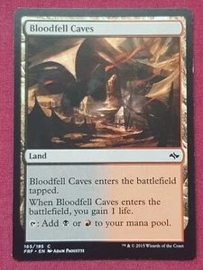 Magic The Gathering FATE REFORGED BLOODFELL CAVES land card MTG - Picture 1 of 2