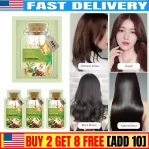2024 NUOVA tintura per capelli pianta naturale""Nuova_tintura per capelli a bolla botanica 26 ml - shampoo US - Foto 1 di 15