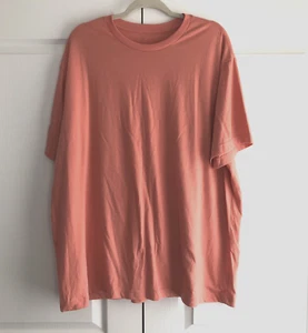 George Men's T-Shirt Size 3XL (54-56) Salmon Color - Short Sleeves - Soft - Picture 1 of 5
