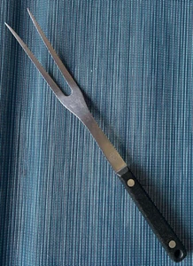 Vintage Flint Arrowhead USA Serving Fork – 12" Carving Utensil with Riveted Hand - Picture 1 of 6