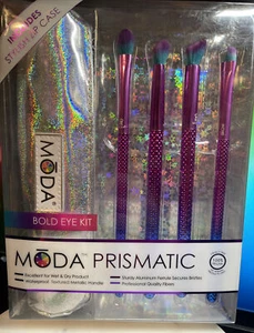 MODA Prismatic ~ 5PC Bold Eye Makeup Brush Kit  ~ BNIB - Picture 1 of 1