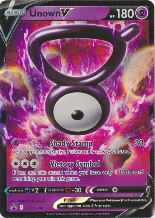 Holo Unown V SWSH300 Sword & Shield Promo Cards  Pokemon TCG - Image 1 of 1