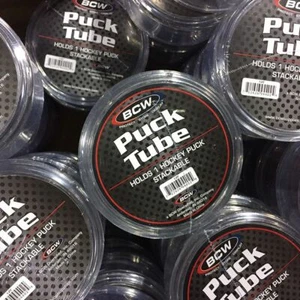 *#WHOLESALE PRICED Stackable Round Hockey Puck Holder Cube Cases - Picture 1 of 6
