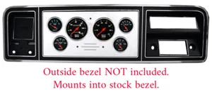 73 74 75 76 77 78 79 Ford Truck Billet Aluminum Gauge Panel Dash Insert F-100 - Picture 1 of 4