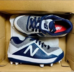 NIB New Balance 4040 v7 Youth Rubber-Molded US Kids Cleats Size 10.5 W NEW - Picture 1 of 6