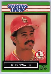 1989 TONY PENA - Kenner Starting Lineup Card - ST. LOUIS CARDINALS - Bild 1 von 2