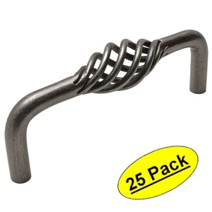 *25 Pack* Cosmas Cabinet Weathered Nickel Birdcage Handle Pulls #9992-96WN - Picture 1 of 1