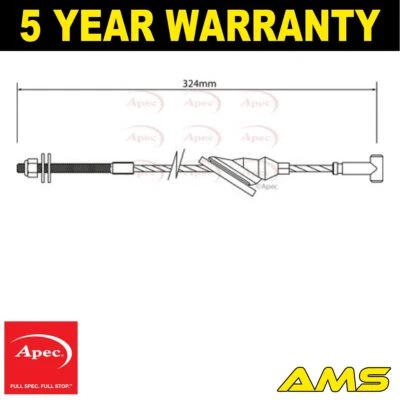 Cable de freno de mano delantero Apec para Ford Focus 1998-2001 Transit Connect 2002-2009 Foto 1 de 2