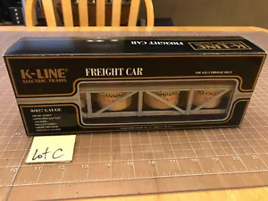 K-Line Train K-90012 KCC Exclusive Keokuk Canning Co CLASSIC Vat Car EX! Lot C - Picture 1 of 11