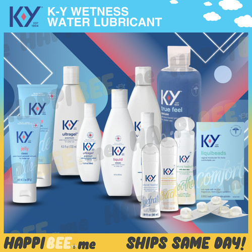 KY Jelly Glide Water Personal Lubricant🍯Slippery Gel NATURAL Liquid Sex