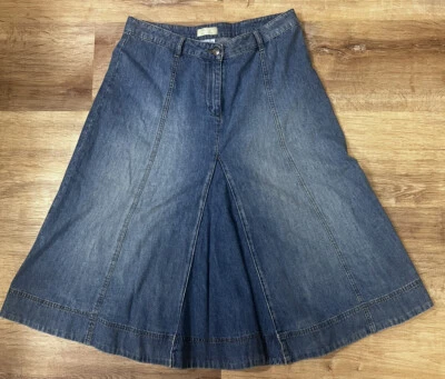 Falda vaquera para mujer Territory Ahead talla 12 midi azul gore Foto 1 de 4