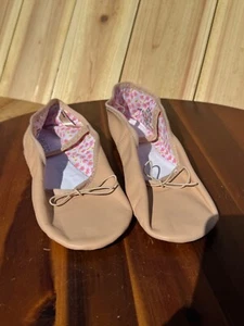Capezio Ballet Pink Shoes Classic Dance Slippers Flexible Leather Size 9.5 - Picture 1 of 7