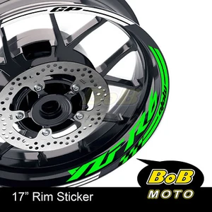 17" White Rim Wheel Decals Stickers AA02 For Yamaha YZF R6 99-2018 15 16 17 18 - Picture 1 of 21