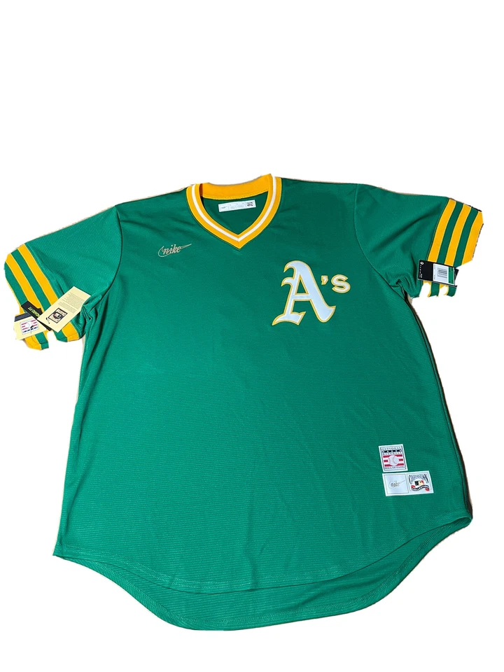 Nike Oakland Athletics Reggie Jackson Cooperstown Collection Jersey XL Retro A's