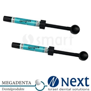 LOT X 2 Dental Megafill MH composite gingival visible light cure pink G25 4.5gr - Picture 1 of 4