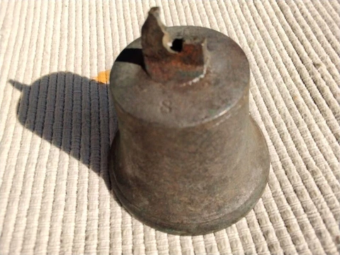 ANTIQUE SERVANTS DOOR ROOM BRONZE BELL Cover