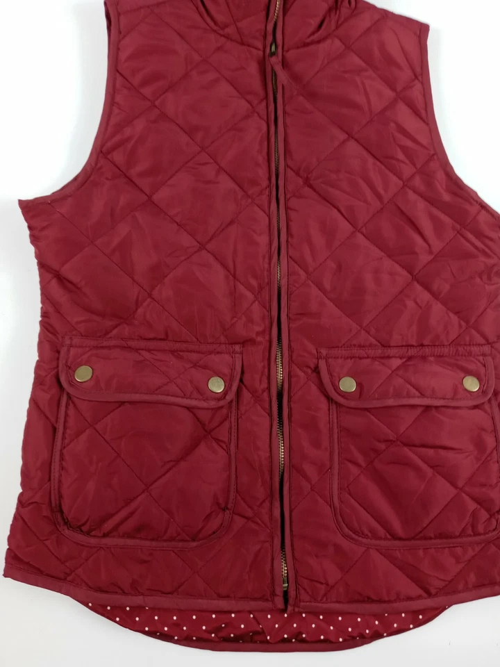 Chaleco Anthropologie Altard State Mujer Talla XS Acolchado Rojo Puffer Exterior Foto 1 de 4