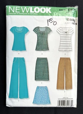 New Look 6875 Misses Top, Skirts, Pants Just 4 Knits 2009 Pattern sz XS-XL Uncut - Image 1 of 2