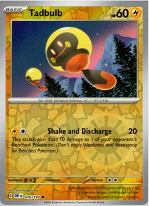 Tadbulb 076/197 | Obsidian Flames | Common Reverse Holo | NM Pokémon Card - Picture 1 of 1