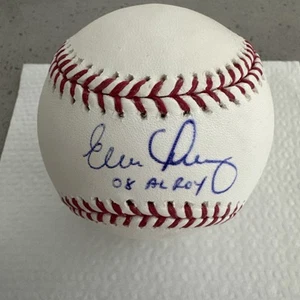 Von EVAN LONGORIA signierter OMLB Baseball mit 08 AL ROY Inscr Mead Chasky Holo Echtheitszertifikat Strahlen - Bild 1 von 3
