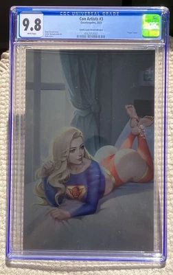 Aylis Supergirl METAL Virgin Variant! Con Artists #3 Goblin CGC 9.8 Graded Comic - Image 1 of 2