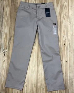 NWT Women’s Lee Wrinkle Free Khaki Chino Straight Leg Pants Size 2 Petite 28x28 - Picture 1 of 7