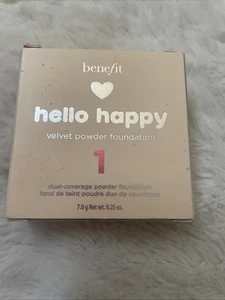 Benefit Hello Happy Dual-Coverage Powder Foundation Shade # 1~ 7.0g / 0.25 oz - Picture 1 of 5