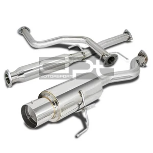 HONDA CIVIC EK/EK9 3 DOOR HATCHBACK STAINLESS CATBACK EXHAUST MUFFLER 4.5" TIP - Picture 1 of 8