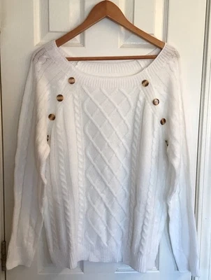 NWOT Womens Sweater Size XL Warm Comfort Stretch Soft Casual Knit - Image 1 of 4