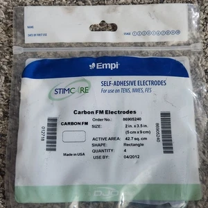 Empi Selbstklebende Carbon FM Elektroden (1) Packung 2" x 3,5" Stck 4 - Bild 1 von 2